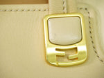 Fendi Chameleon Beige Leather Handbag (Pre-Owned)