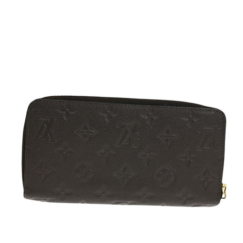 Louis Vuitton Portefeuille Zippy Black Leather Wallet  (Pre-Owned)