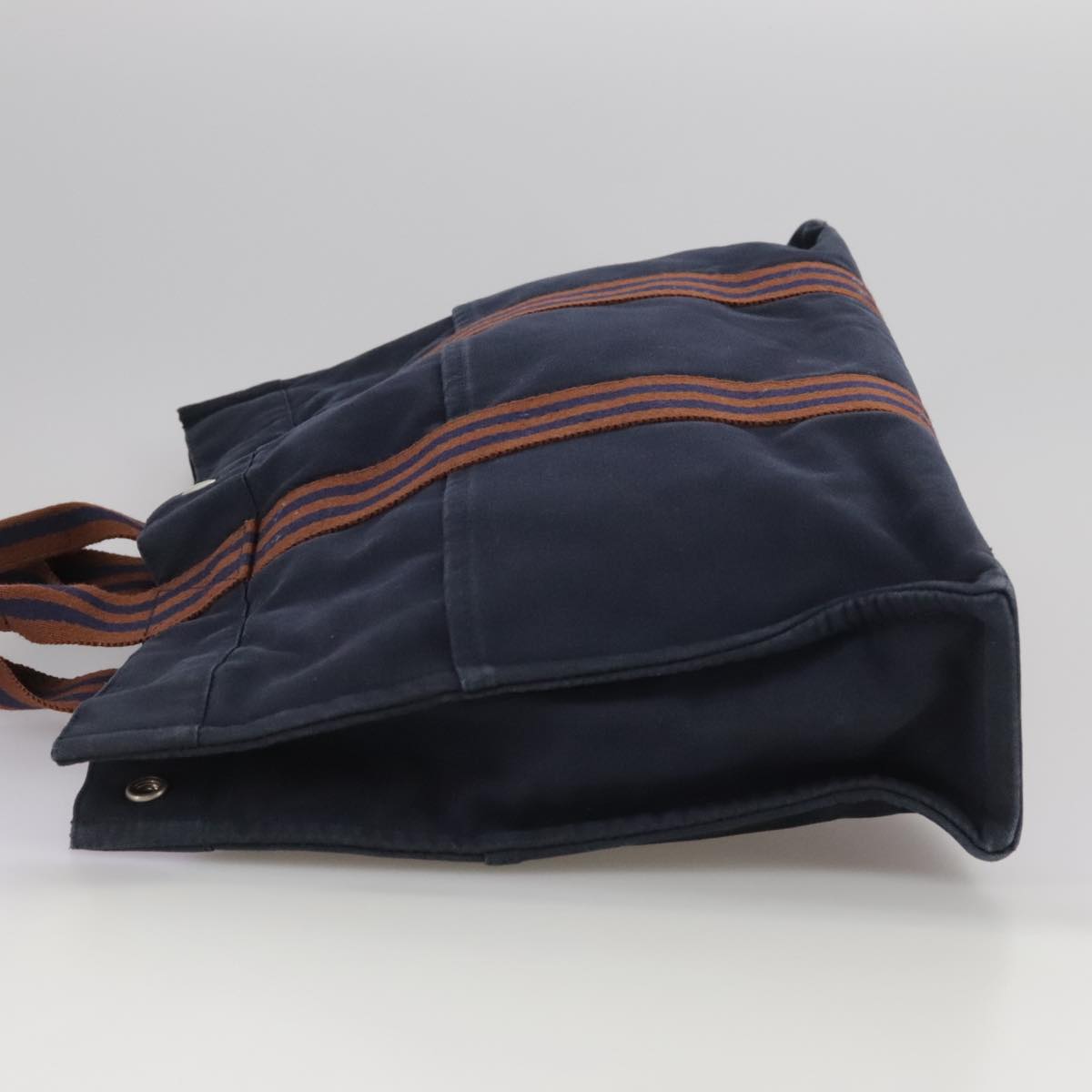 Hermès Toto Navy Canvas Tote Bag (Pre-Owned)