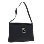 Fendi Black Canvas Shoulder Bag (Pre-Owned)