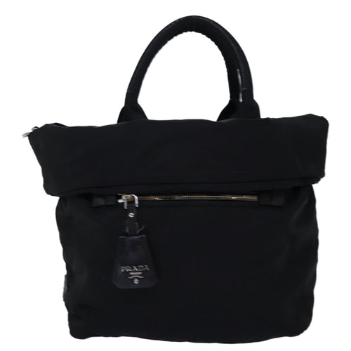 Prada Tessuto Black Synthetic Handbag (Pre-Owned)