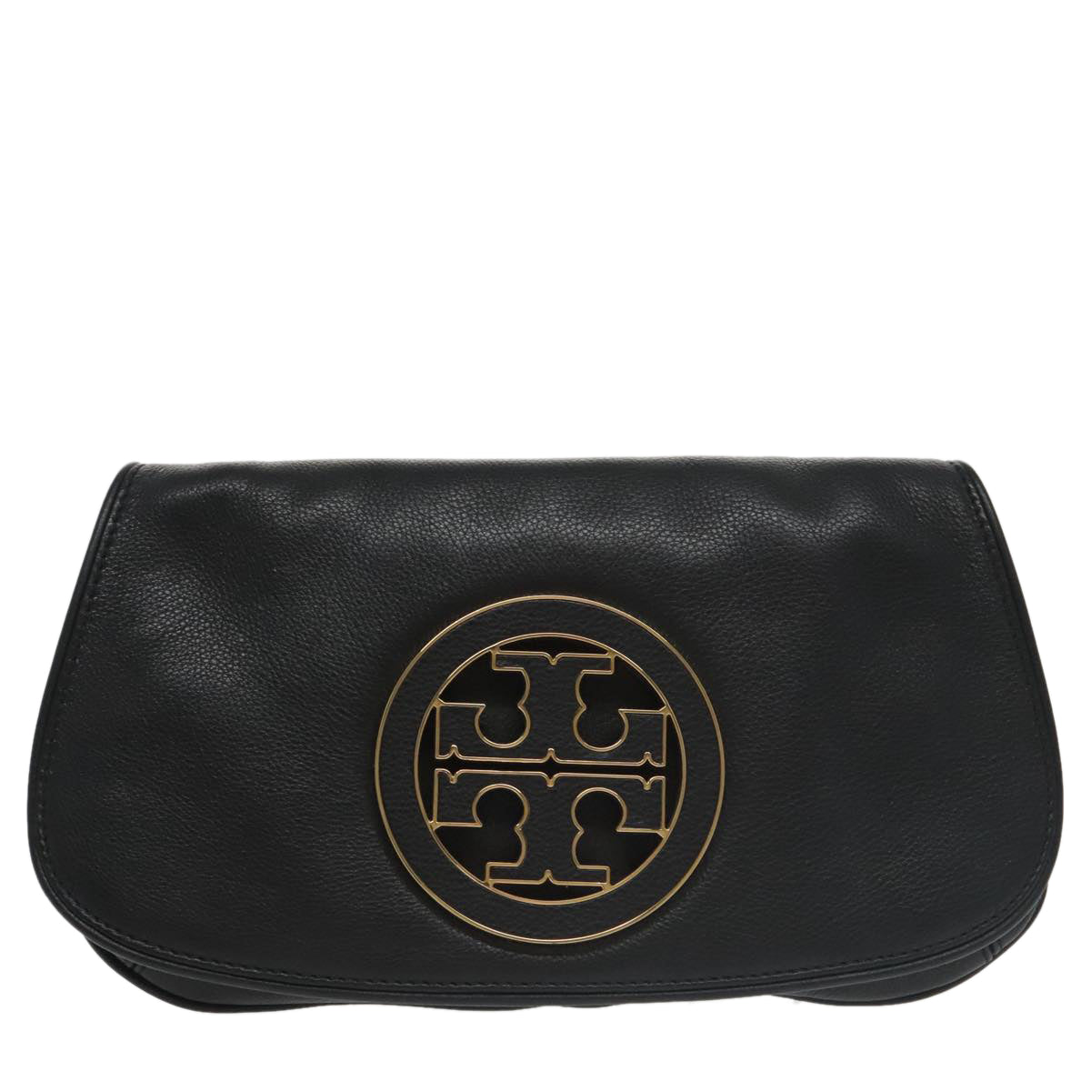 Tory Burch Black Leather Shoulder Bag (Pre-Owned)