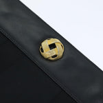 Salvatore Ferragamo Black Canvas Shoulder Bag (Pre-Owned)