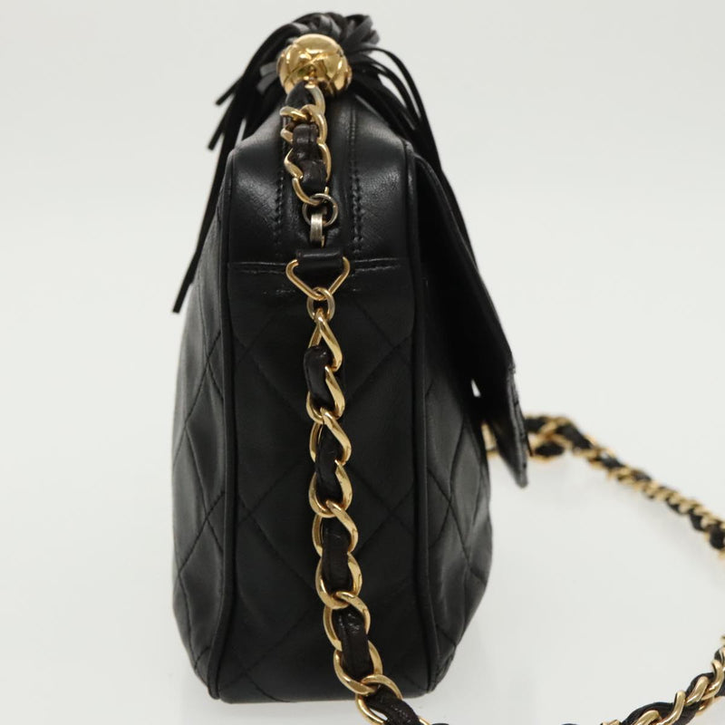 Chanel Camera Black Leather Shoulder Bag (Pre-Owned)