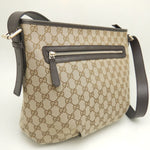 Gucci Gg Canvas Beige Canvas Shoulder Bag (Pre-Owned)