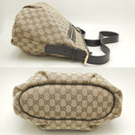 Gucci Gg Canvas Beige Canvas Shoulder Bag (Pre-Owned)