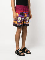 Pleasures Men's Shorts Bordeaux