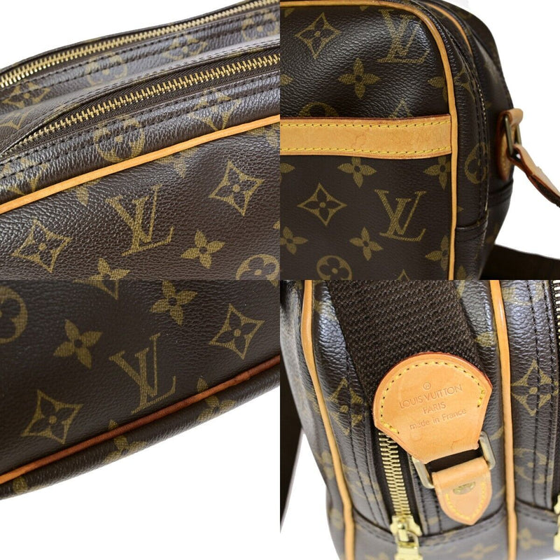 Louis Vuitton Reporter Pm Brown Canvas Shoulder Bag (Pre-Owned)