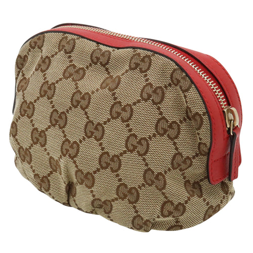 Gucci Gg Canvas Beige Canvas Clutch Bag (Pre-Owned)