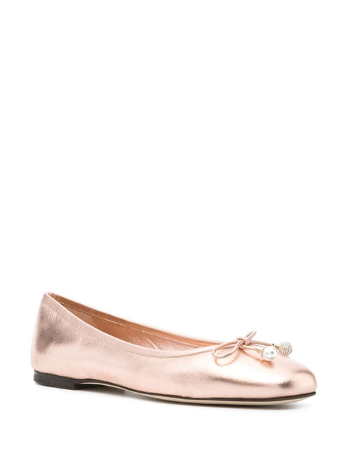 Jimmy Choo Women's Flat Shoes Powder