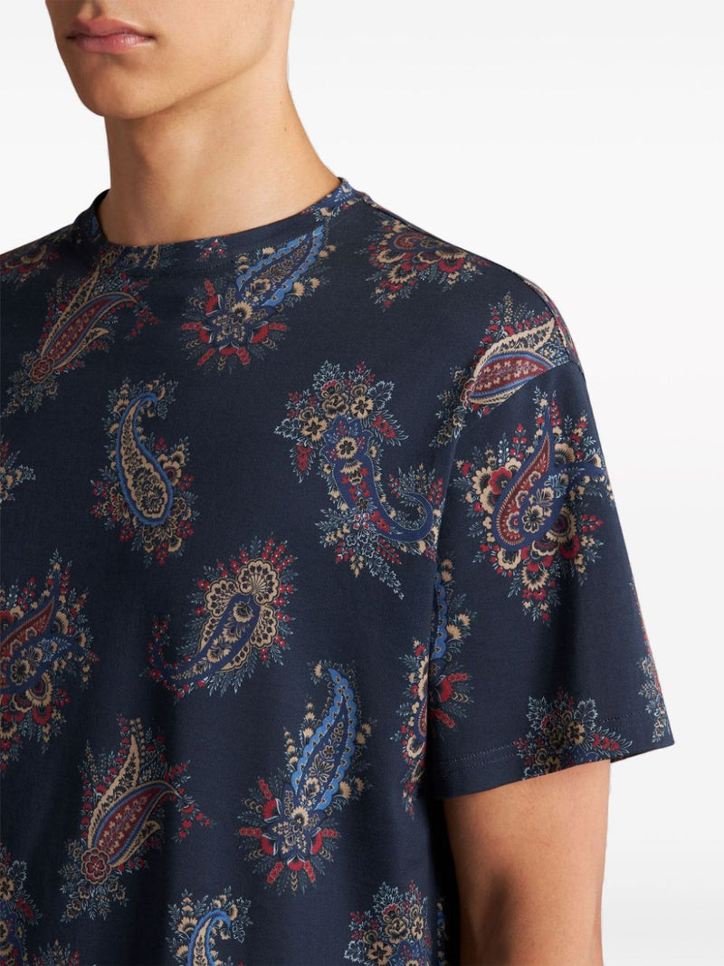 Etro Men's T-Shirts And Polos Blue