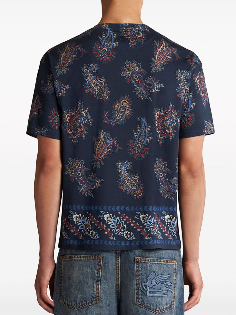 Etro Men's T-Shirts And Polos Blue