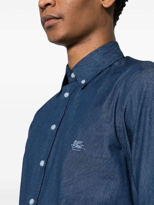 Etro Men's Shirts Blue