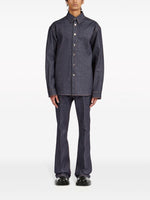 Ferragamo Men's Shirts Blue