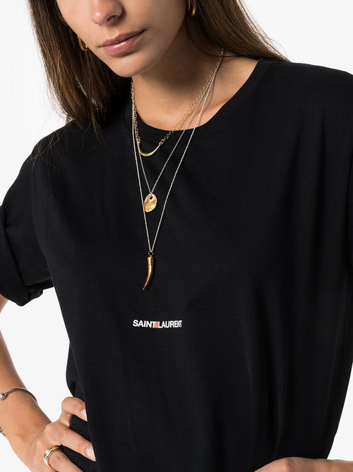 Saint Laurent Women's  T-Shirts And Polos Black