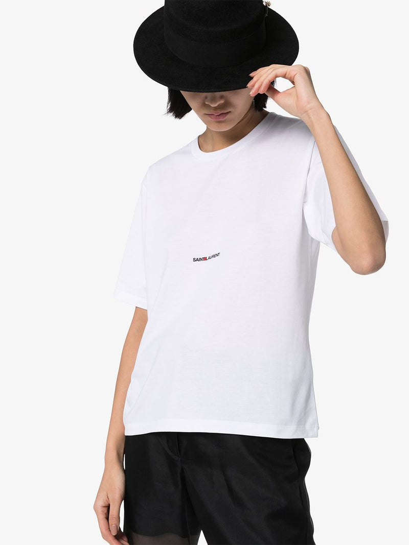 Saint Laurent Women's  T-Shirts And Polos White