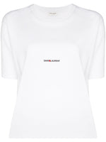 Saint Laurent Women's  T-Shirts And Polos White