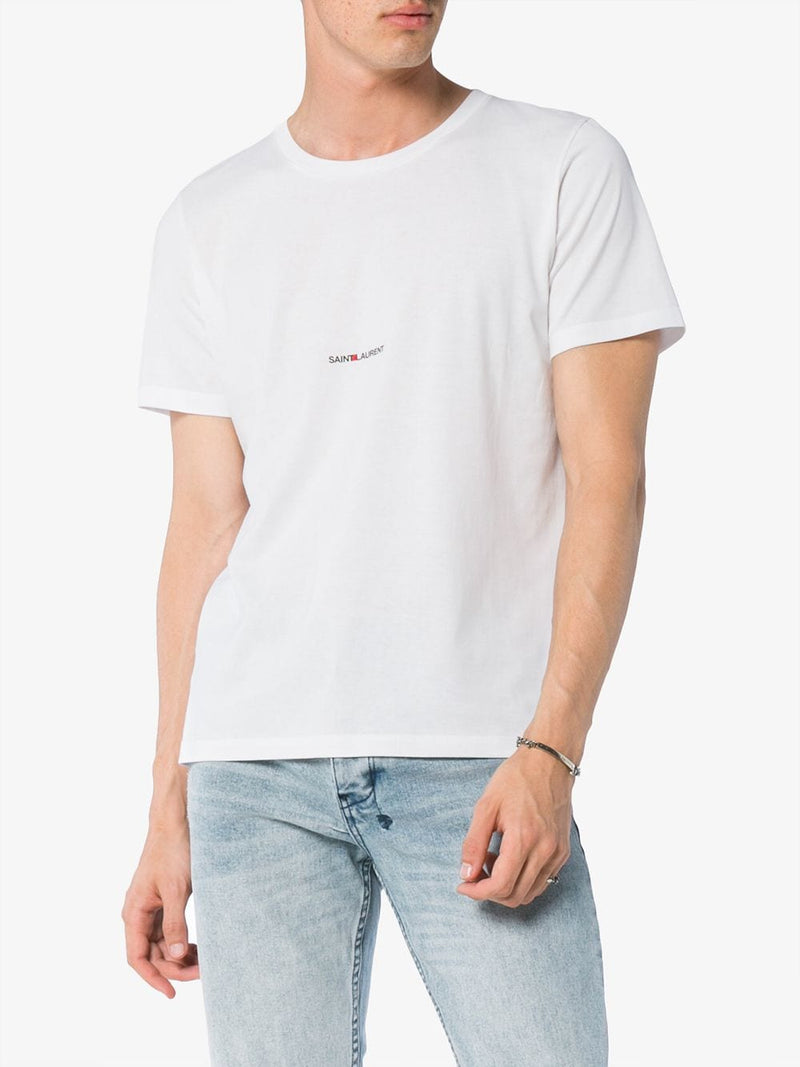 Saint Laurent Men's  T-Shirts And Polos White