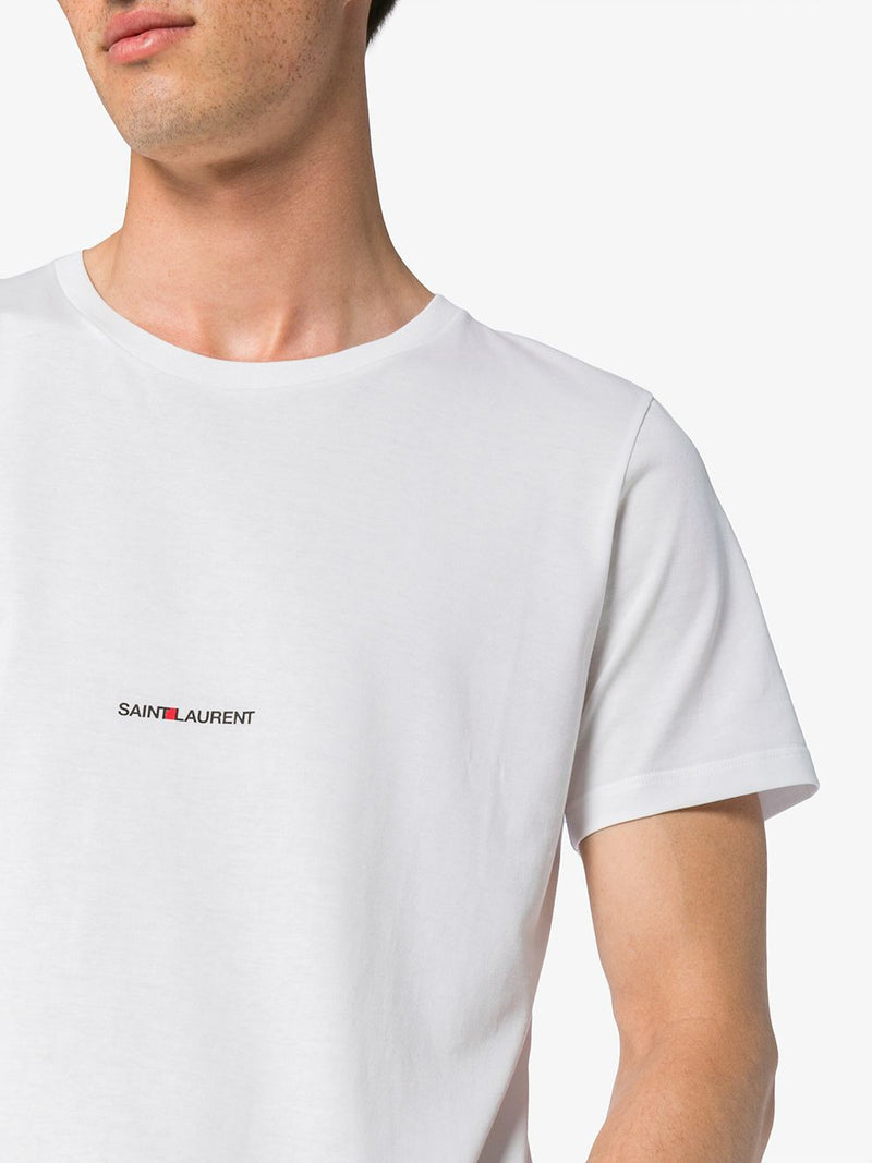 Saint Laurent Men's  T-Shirts And Polos White