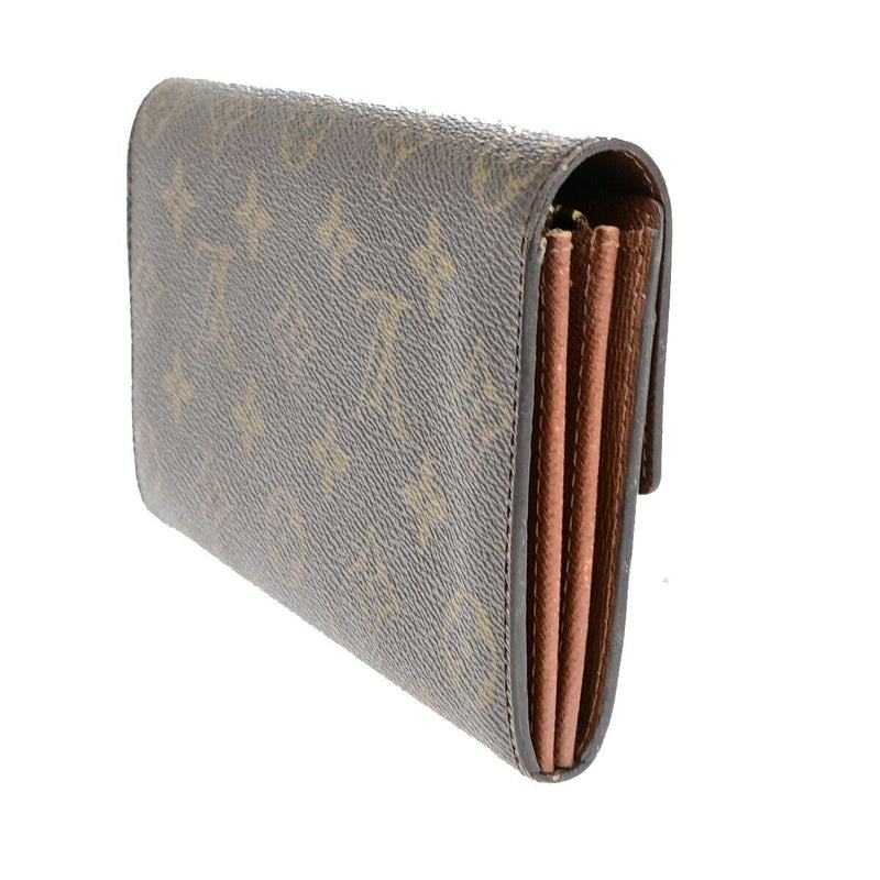 Louis Vuitton Porte Carte Credit Bifold Brown Canvas Wallet  (Pre-Owned)