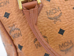 MCM Visetos Brown Canvas Handbag (Pre-Owned)