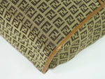 Fendi Zucchino Brown Canvas Tote Bag (Pre-Owned)