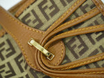 Fendi Zucchino Brown Canvas Tote Bag (Pre-Owned)