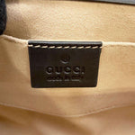 Gucci Padlock Beige Canvas Shoulder Bag (Pre-Owned)