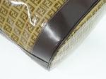 Fendi Zucchino Brown Canvas Handbag (Pre-Owned)