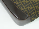 Fendi Zucca Black Canvas Handbag (Pre-Owned)