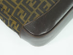 Fendi Zucca Black Canvas Handbag (Pre-Owned)