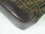 Fendi Zucca Black Canvas Handbag (Pre-Owned)