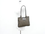 Fendi Zucca Brown Canvas Tote Bag (Pre-Owned)