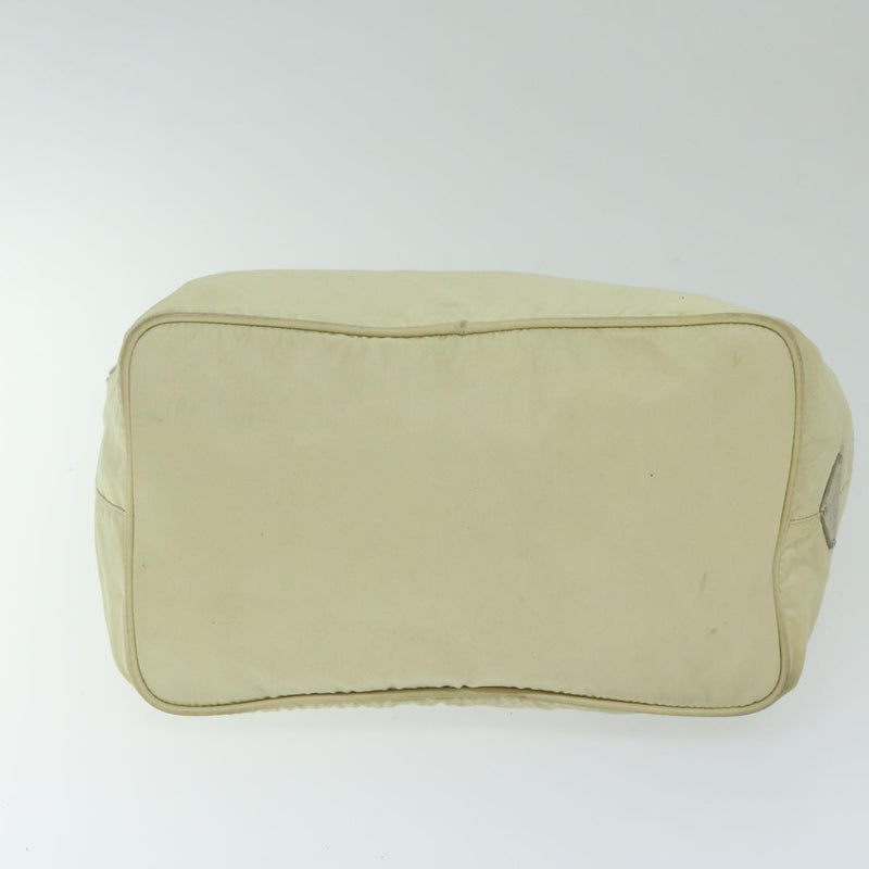 Prada Tessuto Beige Synthetic Shoulder Bag (Pre-Owned)