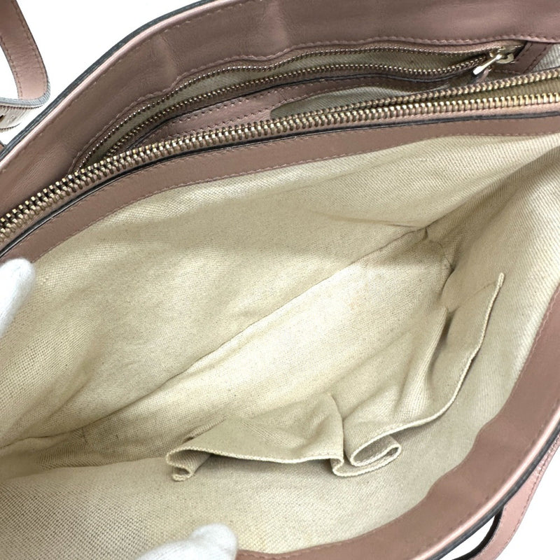 Gucci Micro Guccissima Beige Patent Leather Tote Bag (Pre-Owned)