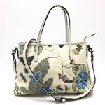 Gucci Flora Beige Canvas Handbag (Pre-Owned)