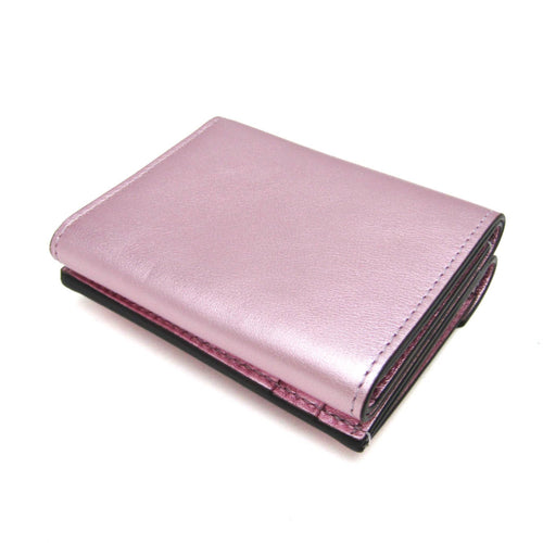 Fendi Ff Pink Leather Wallet  (Pre-Owned)