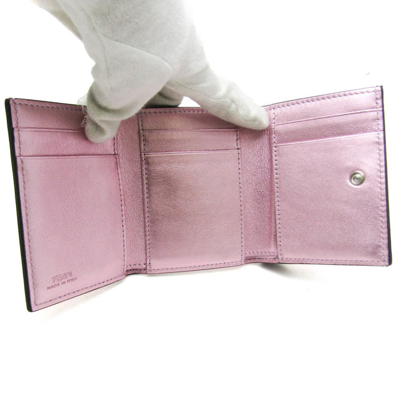 Fendi Ff Pink Leather Wallet  (Pre-Owned)