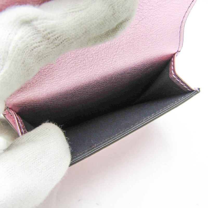 Fendi Ff Pink Leather Wallet  (Pre-Owned)