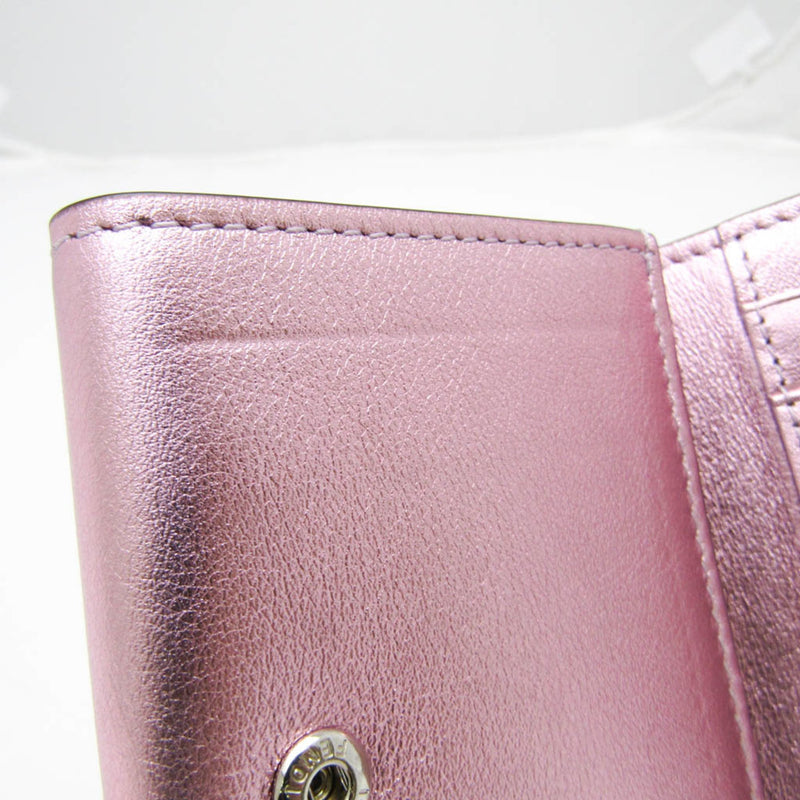 Fendi Ff Pink Leather Wallet  (Pre-Owned)