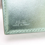 Fendi Ff Green Leather Wallet  (Pre-Owned)