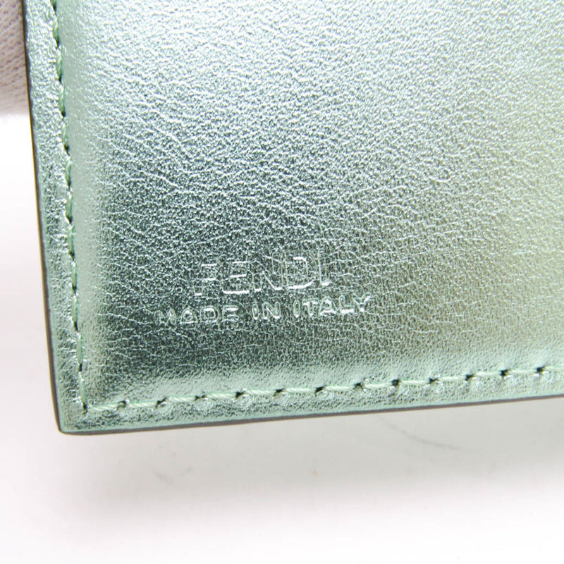 Fendi Ff Green Leather Wallet  (Pre-Owned)