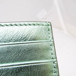 Fendi Ff Green Leather Wallet  (Pre-Owned)