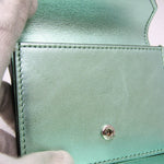 Fendi Ff Green Leather Wallet  (Pre-Owned)