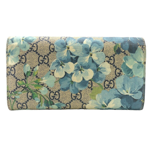 Gucci Gg Blooms Beige Canvas Wallet  (Pre-Owned)