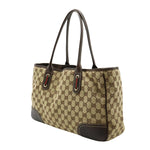 Gucci Princy Beige Canvas Tote Bag (Pre-Owned)