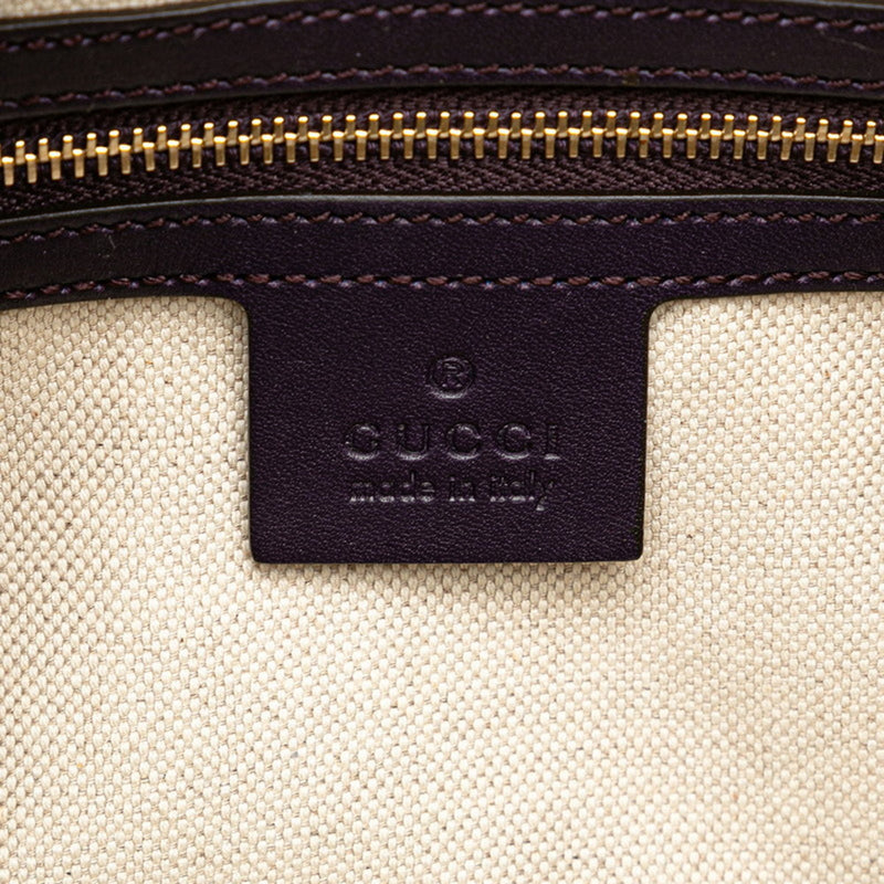 Gucci Gg Canvas Beige Canvas Handbag (Pre-Owned)