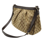 Gucci Sukey Beige Canvas Shoulder Bag (Pre-Owned)