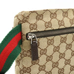 Gucci Guccissima Beige Canvas Shoulder Bag (Pre-Owned)