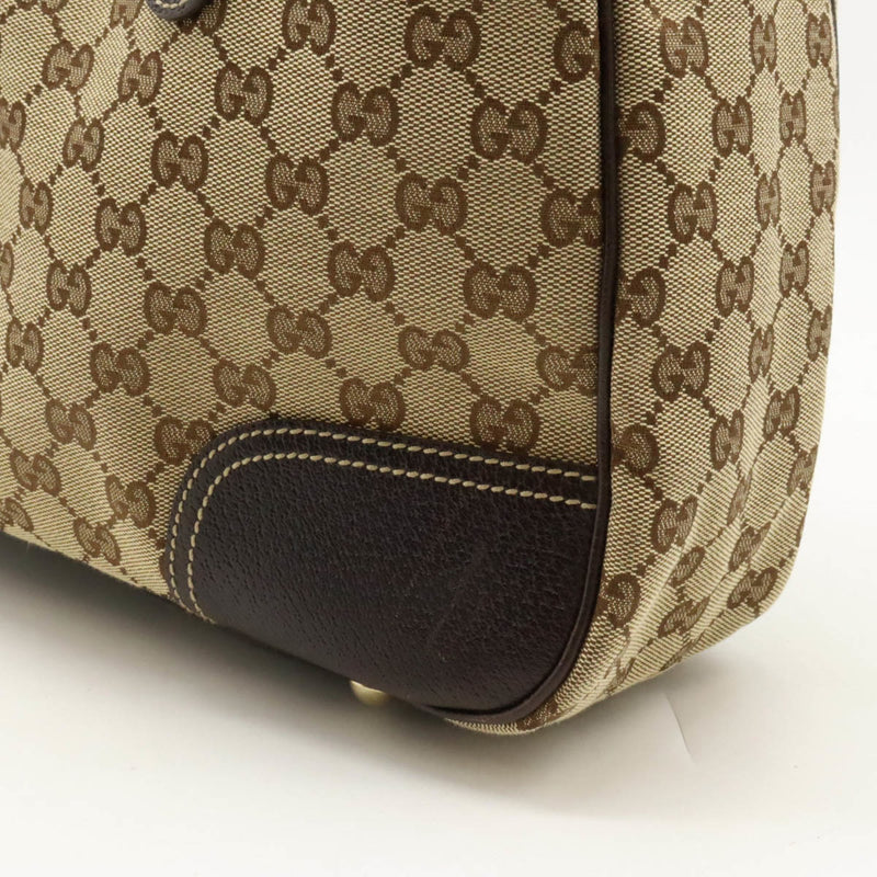 Gucci Princy Beige Canvas Shoulder Bag (Pre-Owned)